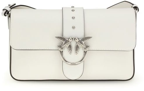 Pinko PINKO White Leather Shoulder Bag Roze