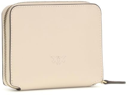 Pinko PINKO Beige Calf Leather Bos Taurus Wallet Beige