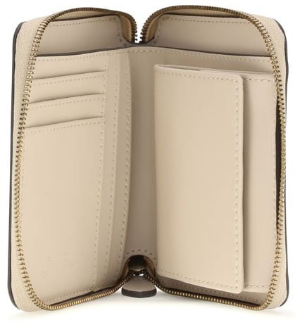 Pinko PINKO Beige Calf Leather Bos Taurus Wallet Beige