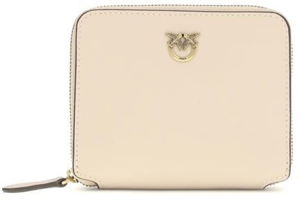 Pinko PINKO Beige Calf Leather Bos Taurus Wallet Beige