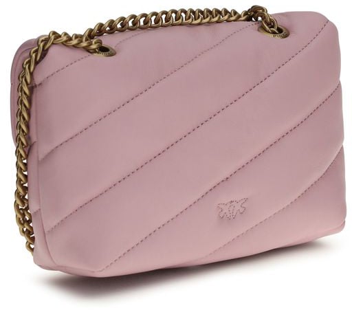 Pinko PINKO Multicolor Calf Leather Bos Taurus Shoulder Bag Roze