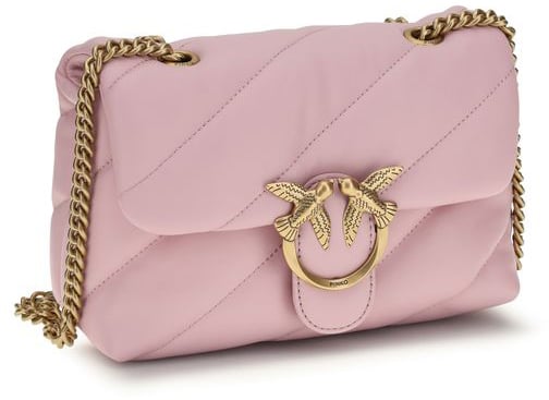 Pinko PINKO Multicolor Calf Leather Bos Taurus Shoulder Bag Roze