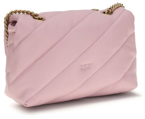 Pinko PINKO Multicolor Calf Leather Bos Taurus Shoulder Bag Roze