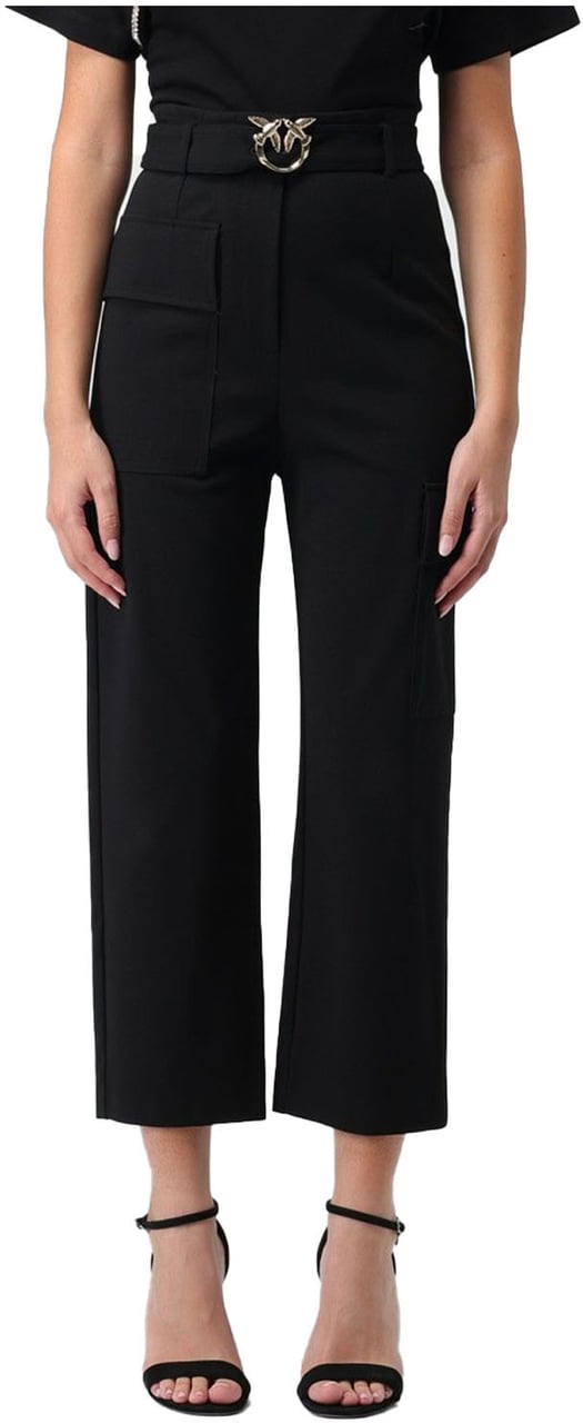Pinko Trousers Black Zwart