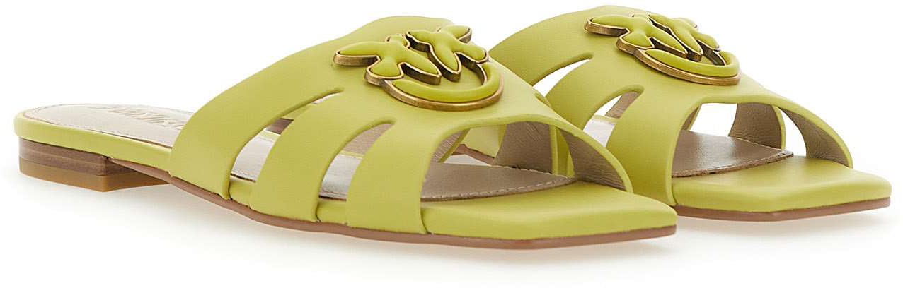 Pinko Sandals Yellow Geel