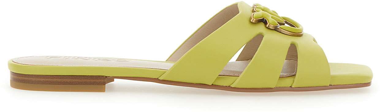 Pinko Sandals Yellow Geel