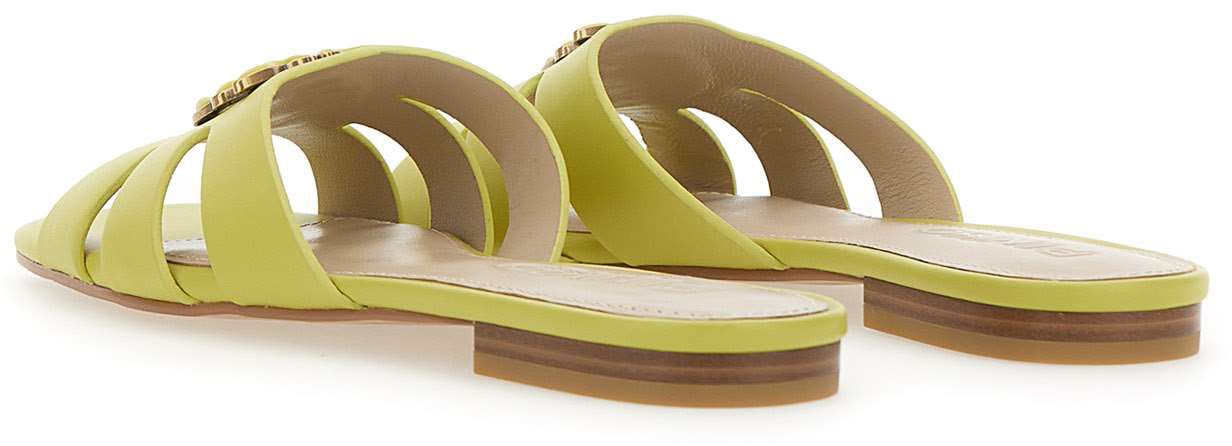 Pinko Sandals Yellow Geel