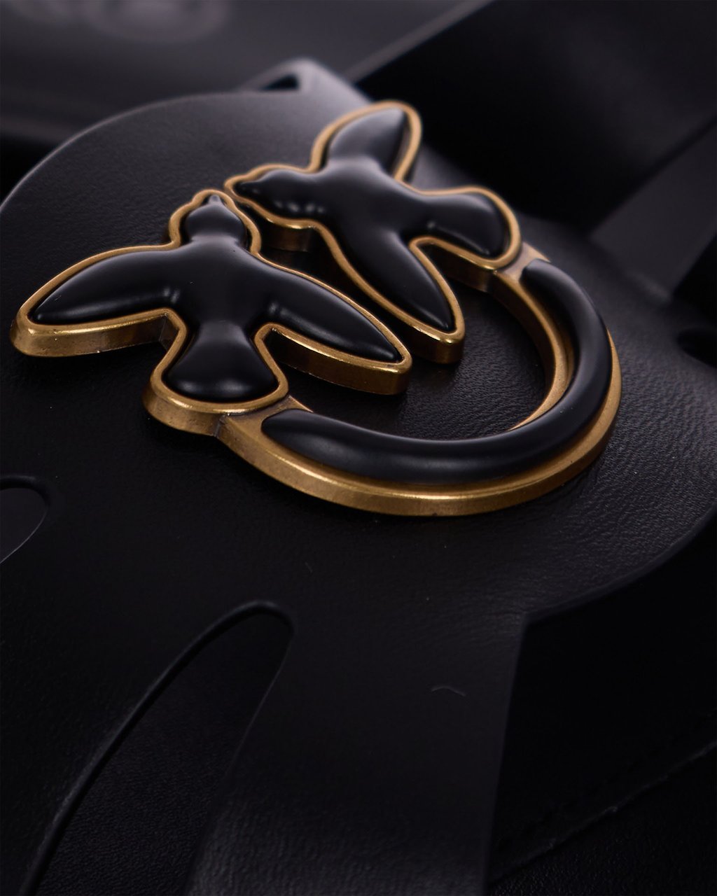 Pinko Sandals Neroantique Gold Goud