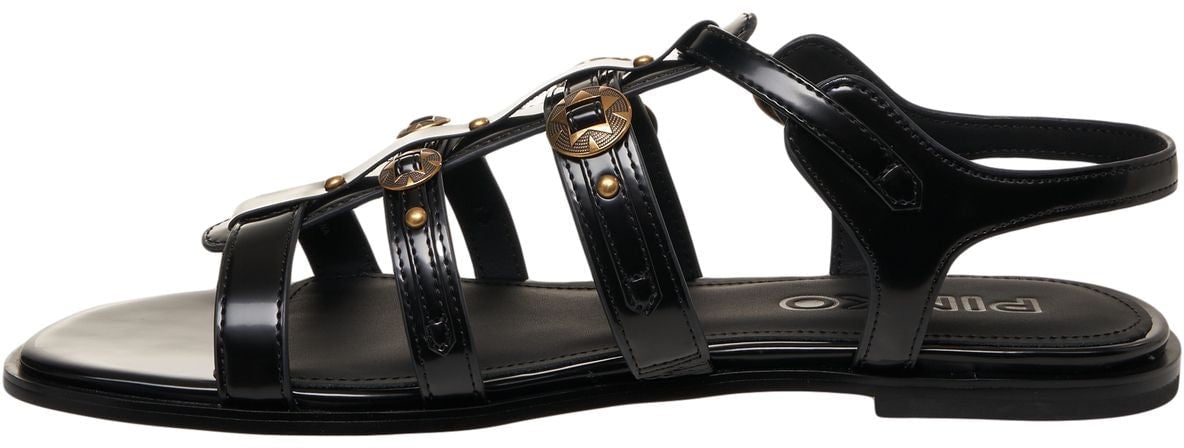 Pinko Leather sandals Zwart