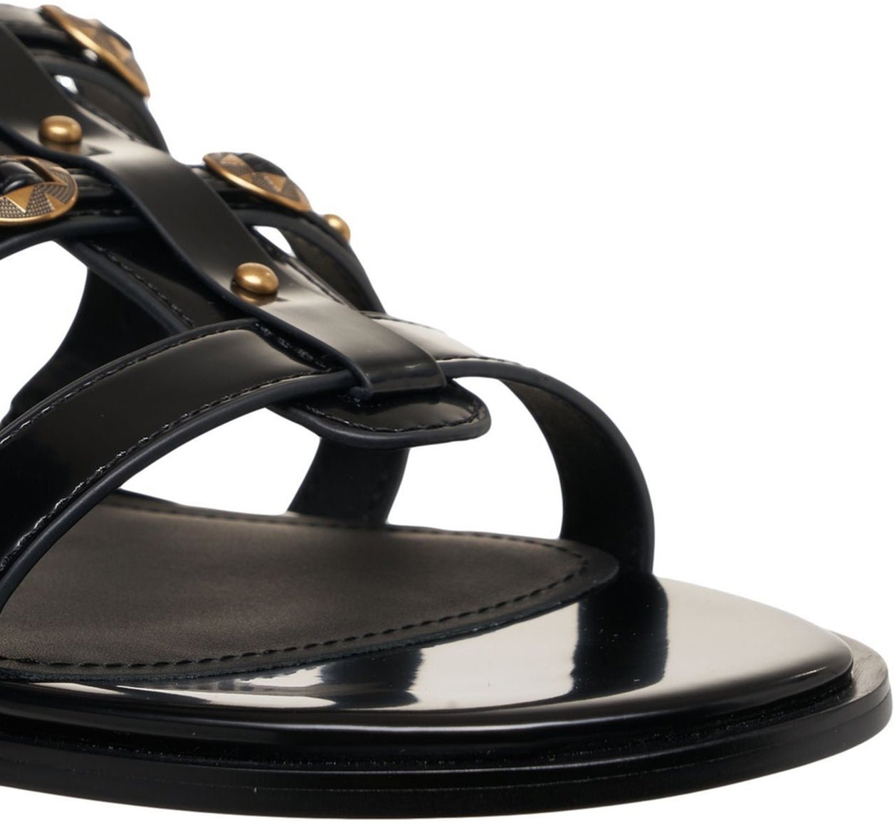Pinko Leather sandals Zwart