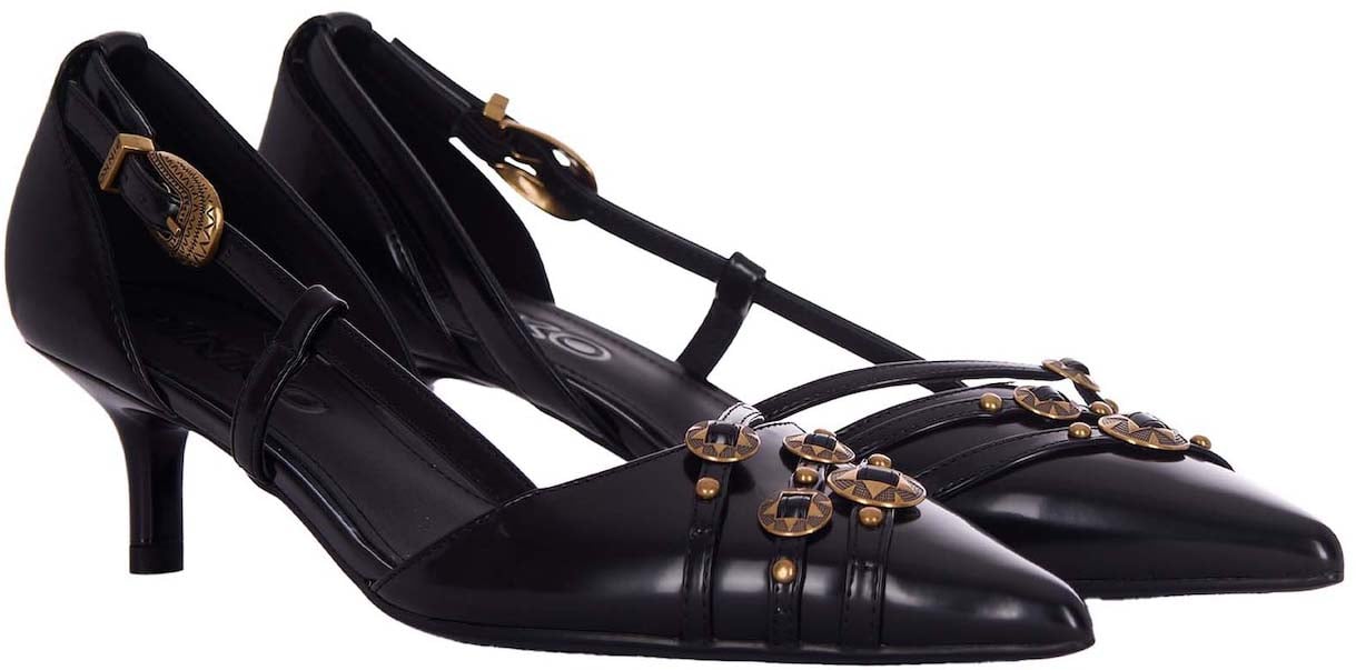 Pinko With Heel Neroantique Gold Goud