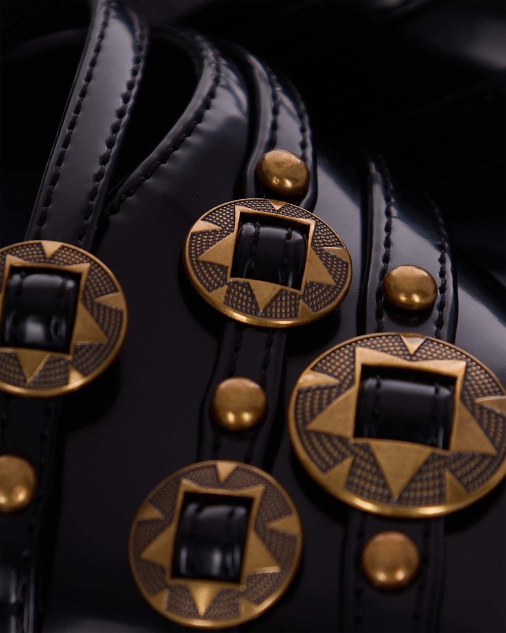 Pinko With Heel Neroantique Gold Goud