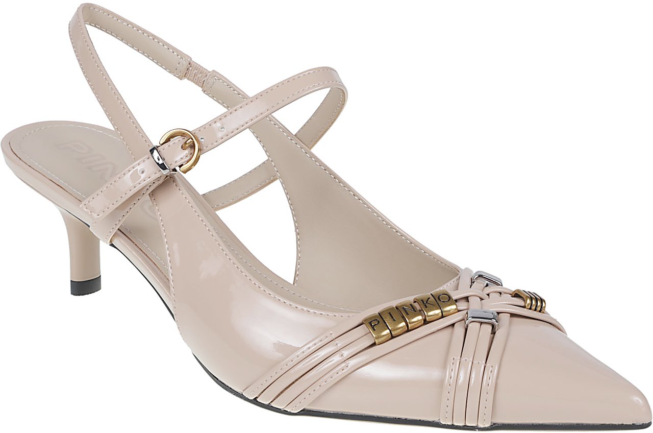 Pinko Gloria 18 Slingback Nude Beige