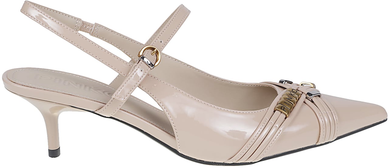 Pinko Gloria 18 Slingback Nude Beige