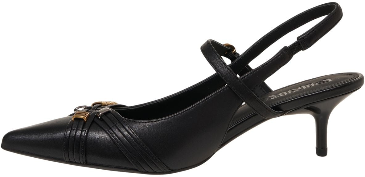 Pinko Leather slingback Zwart