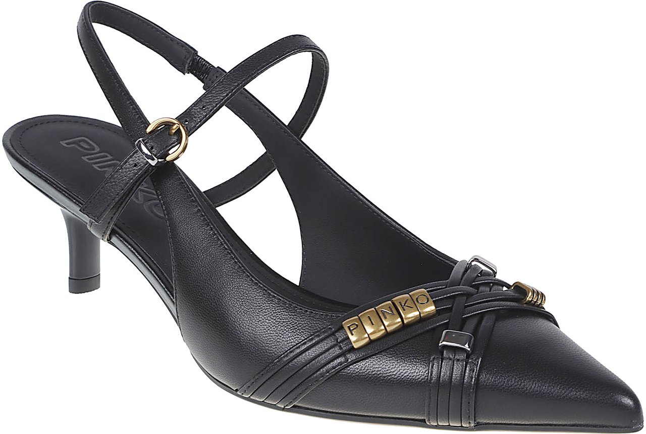 Pinko Gloria 18 Slingback Black Zwart