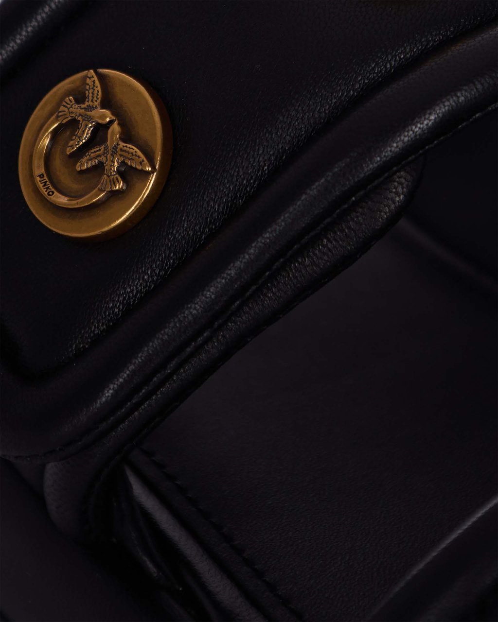 Pinko Sandals Neroantique Gold Goud