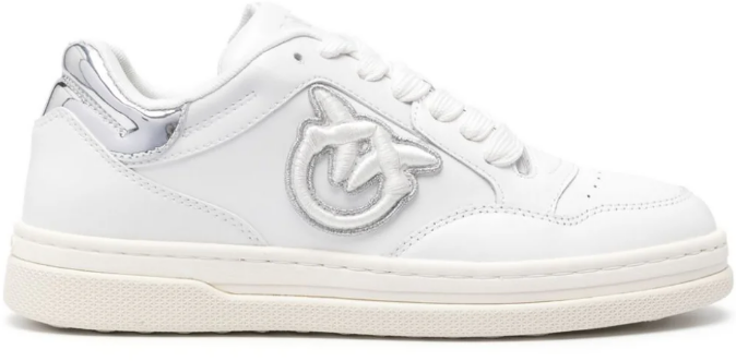 Pinko Sneakers Biancoplatino Wit
