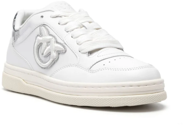 Pinko Sneakers Biancoplatino Wit