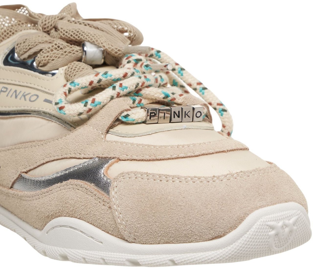 Pinko Leather sneakers Beige