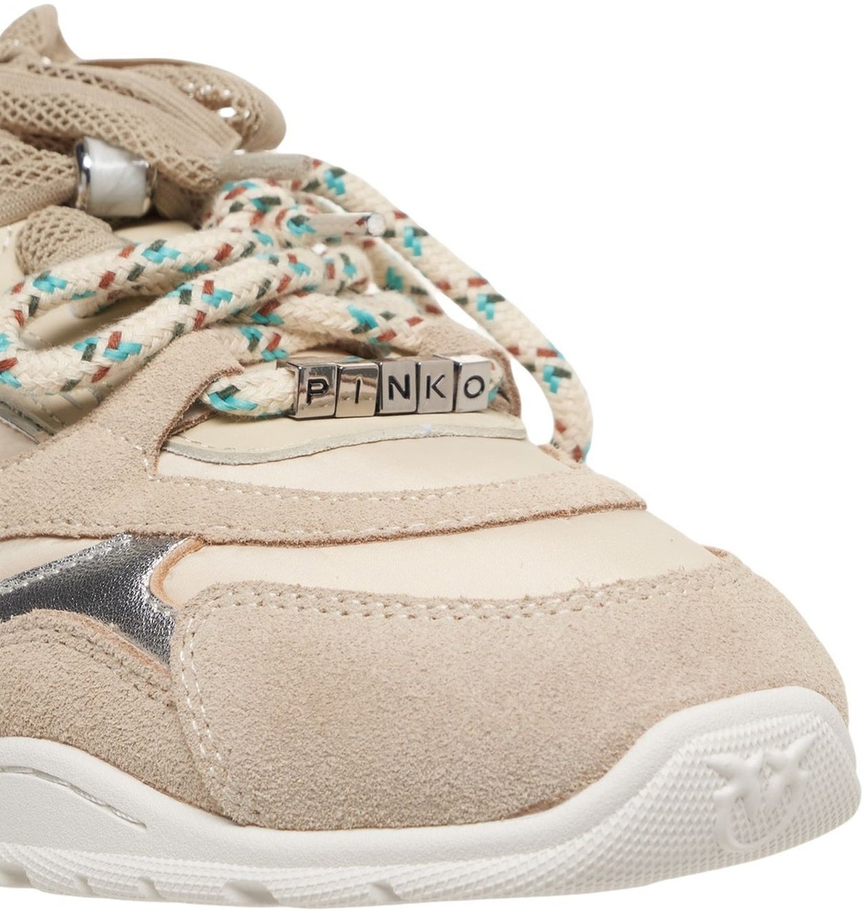 Pinko Leather sneakers Beige