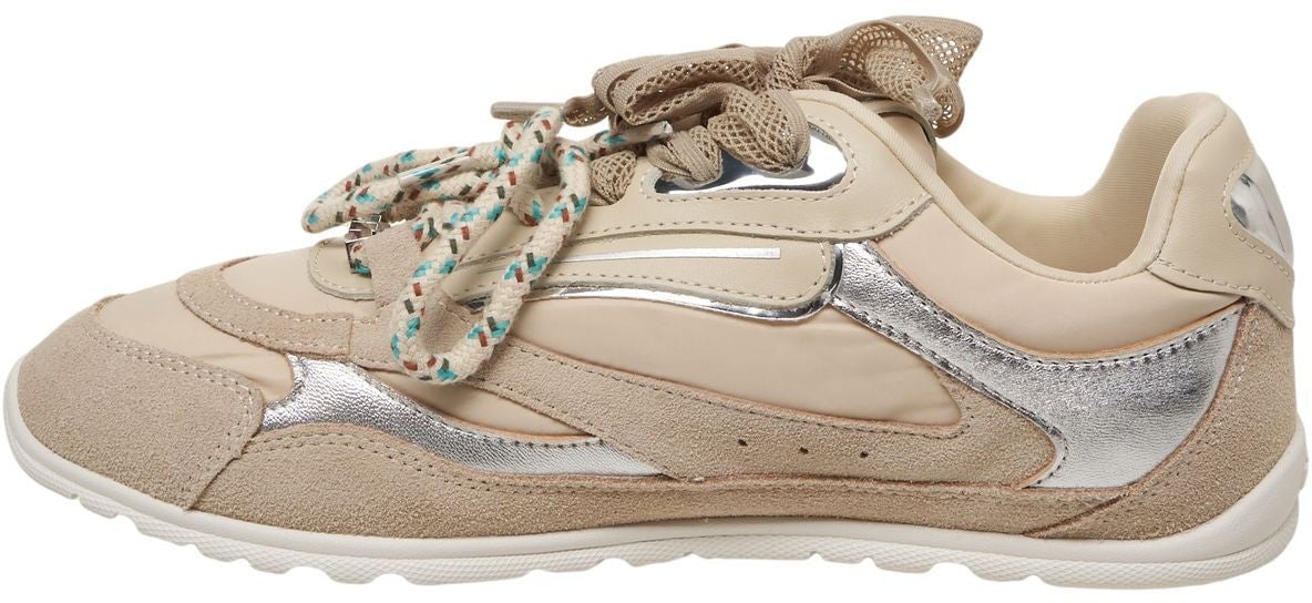 Pinko Leather sneakers Beige