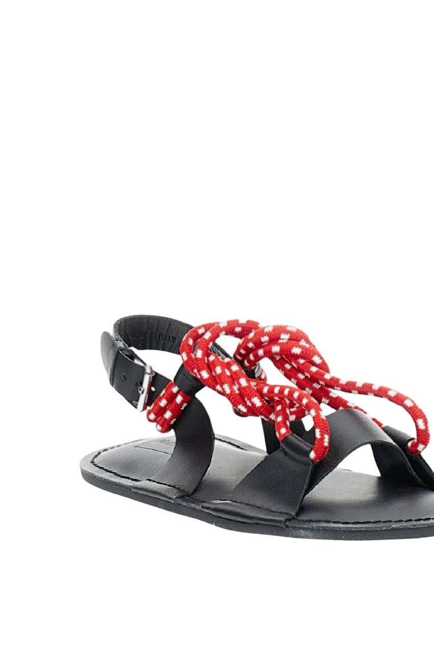 Plan C Lanyard Cord Sandals Zwart