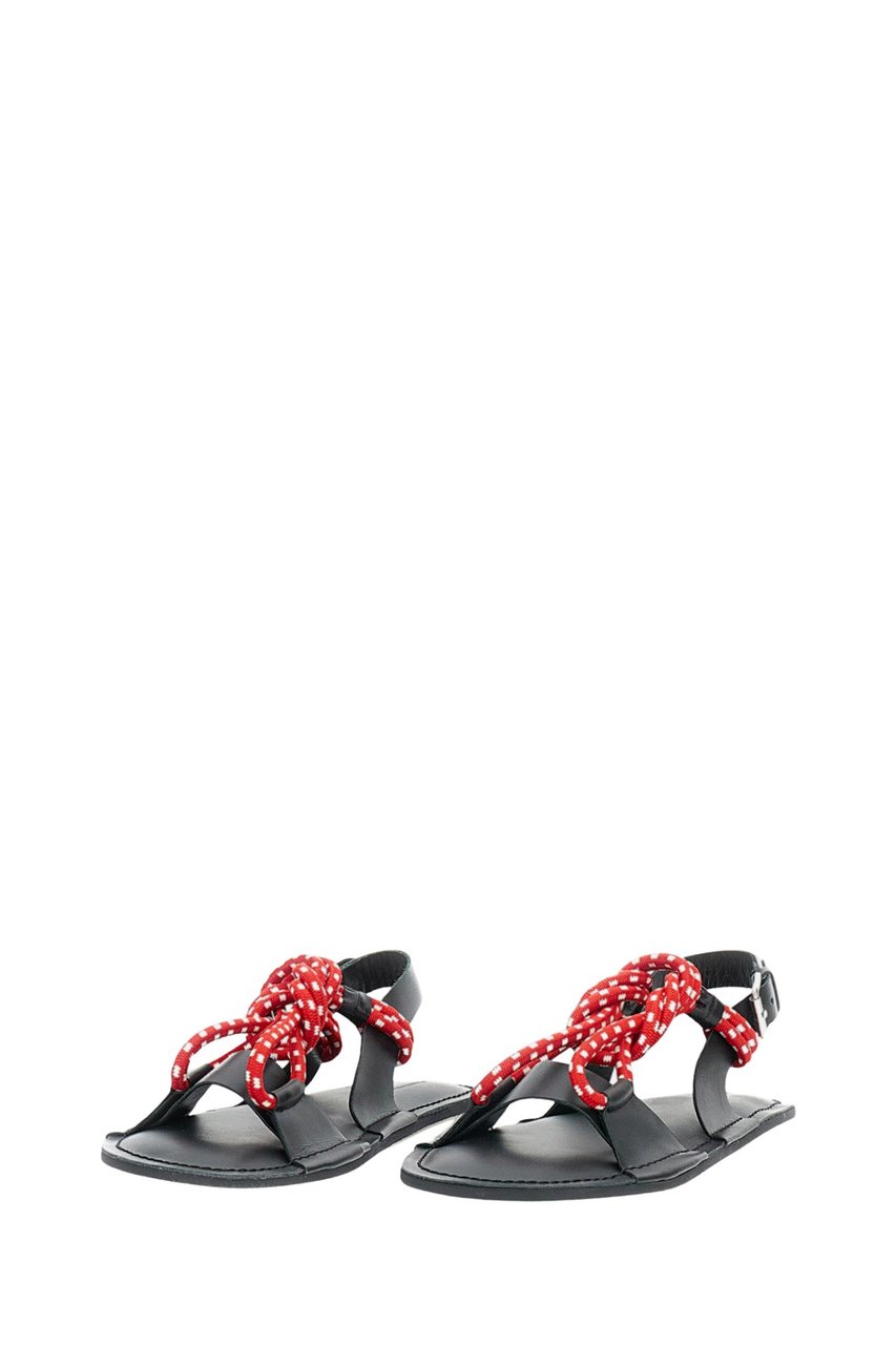 Plan C Lanyard Cord Sandals Zwart