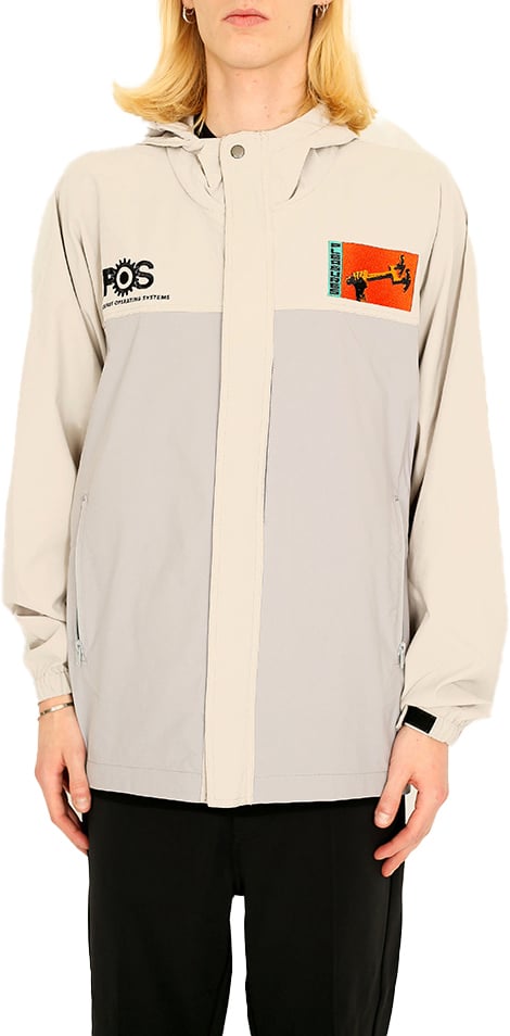 Pleasures Tango Shell Jacket Tan/grey Grijs