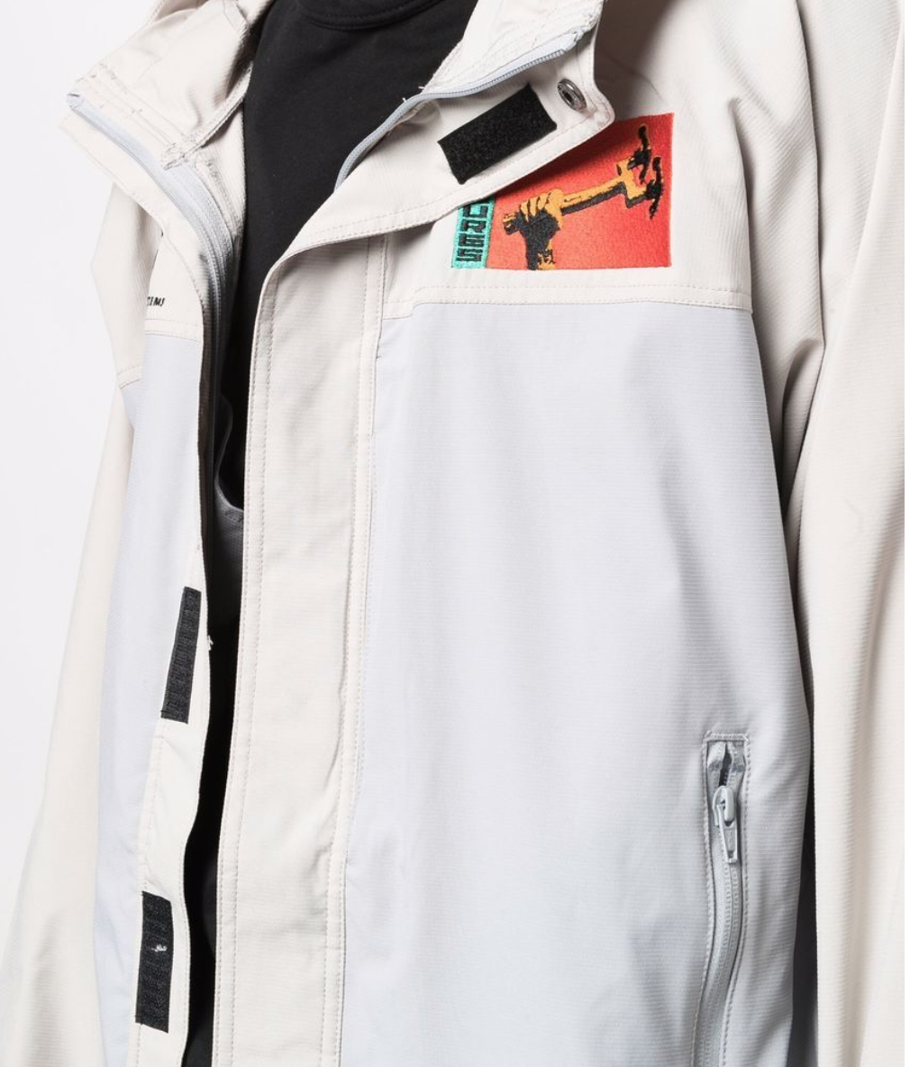 Pleasures Tango Shell Jacket Tan/grey Grijs