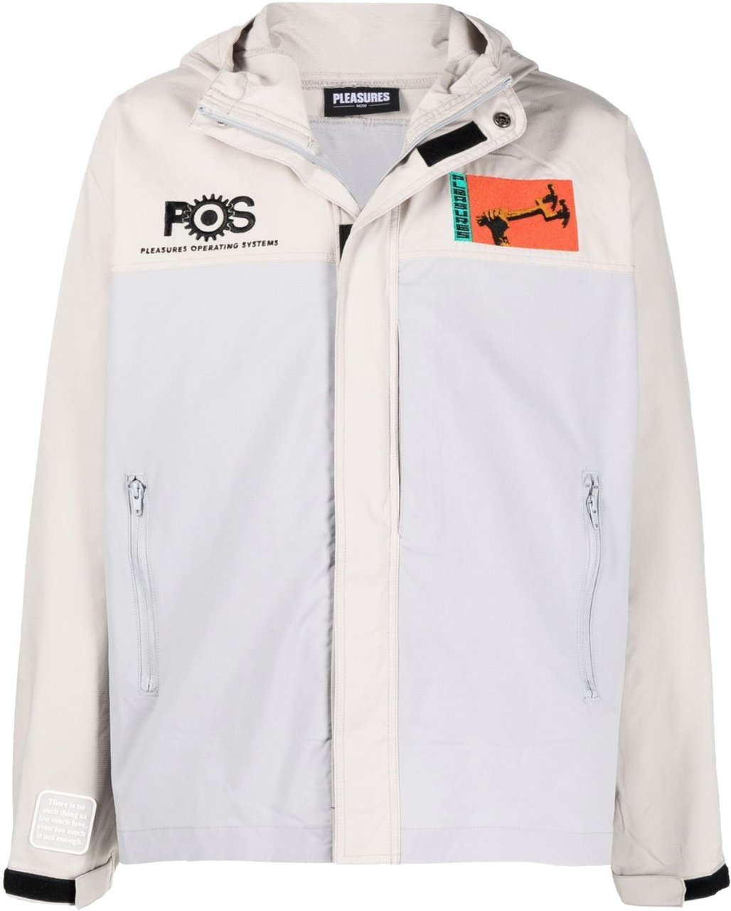 Pleasures Tango Shell Jacket Tan/grey Grijs