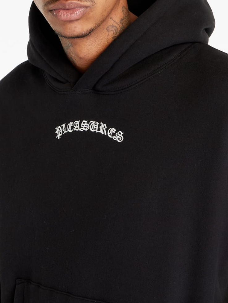Pleasures Black Neural Hoodie Black Zwart