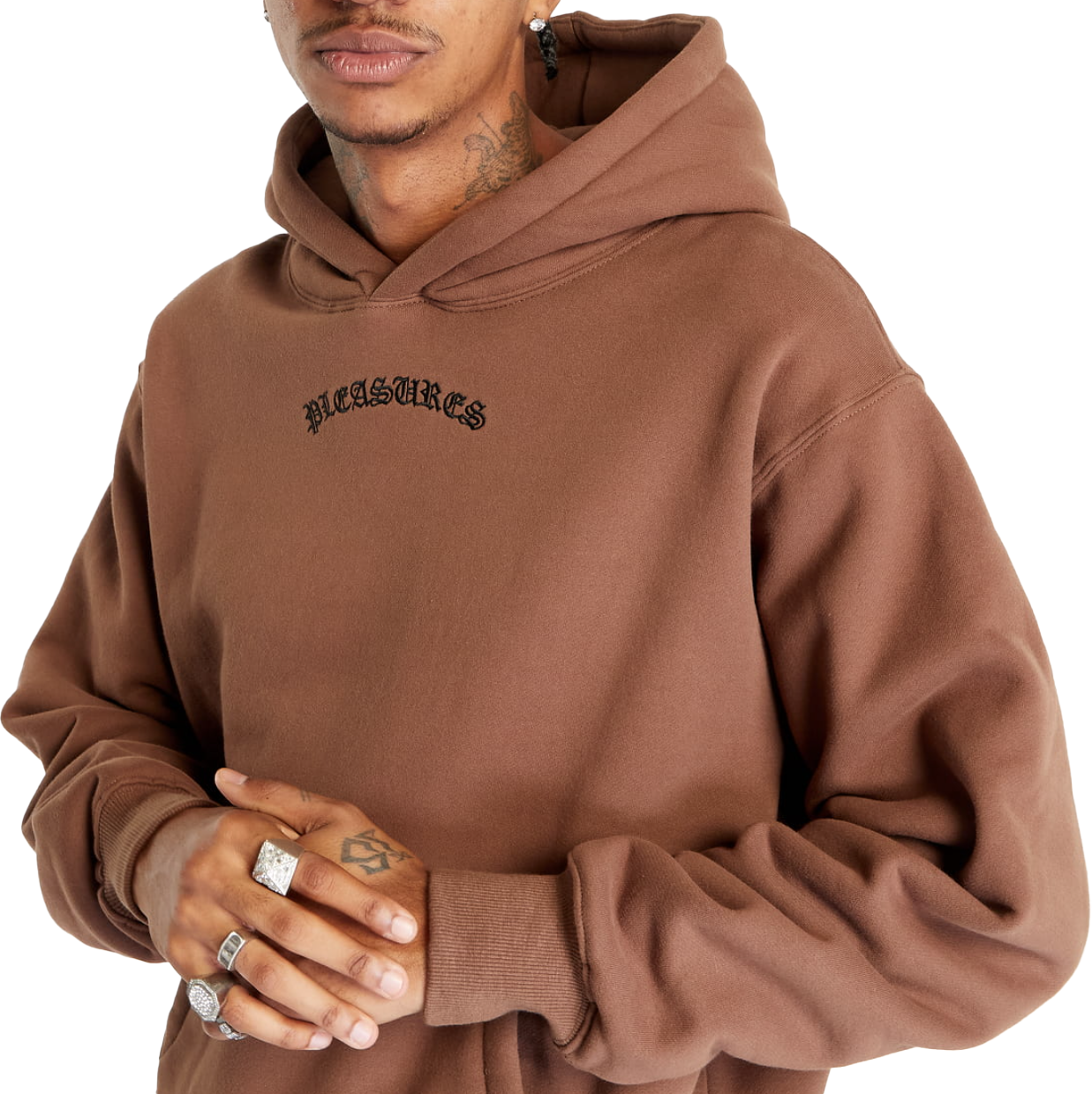 Pleasures Brown Neural Hoodie Brown Bruin