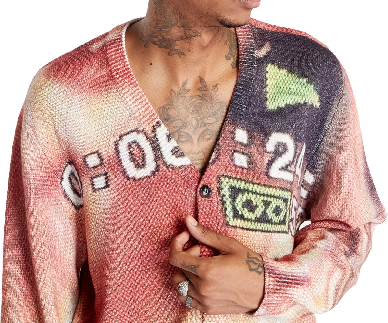 Pleasures Multi Hdv Cardigan Multicolor Divers