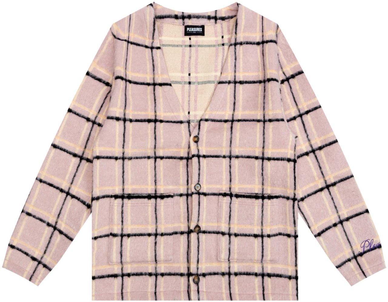 Pleasures Purple Sand Cardigan Purple Beige