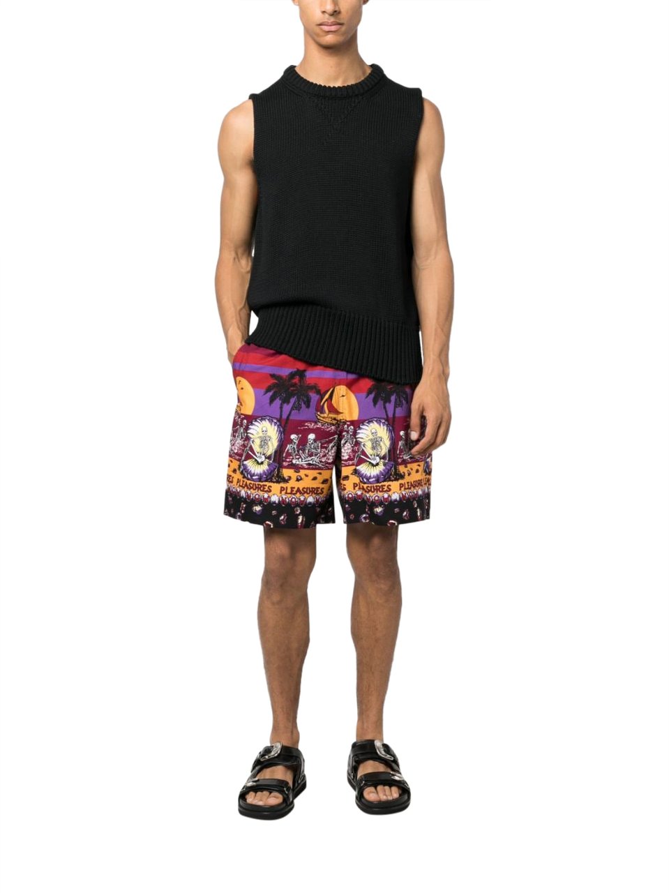 Pleasures Shorts Bordeaux Rood