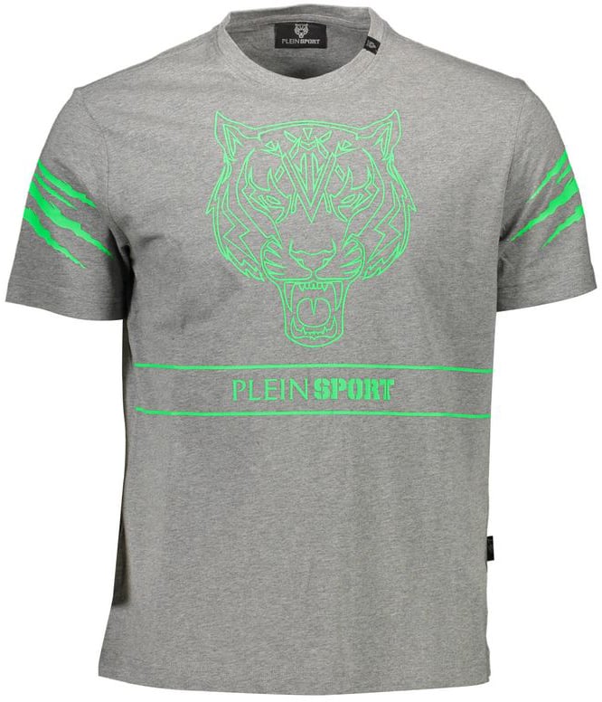 Plein Sport Grigio Cotton Men T-Shirt Rood
