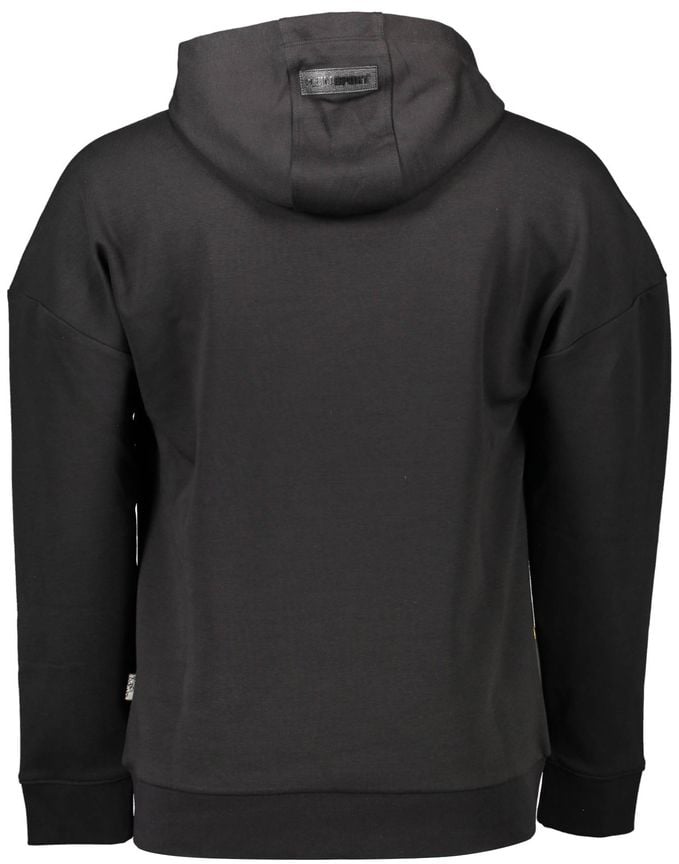 Plein Sport Black Cotton Sweatshirt Zwart