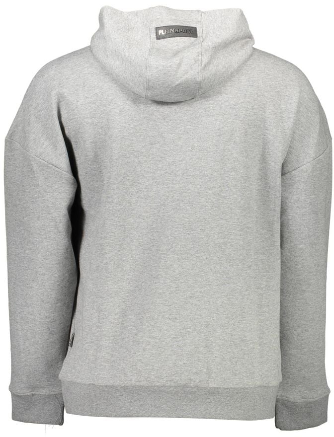 Plein Sport Grigio Cotton Men's Sweatshirt Grijs
