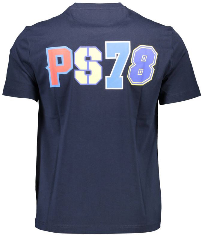 Plein Sport Blue Cotton Men's T-Shirt Blauw