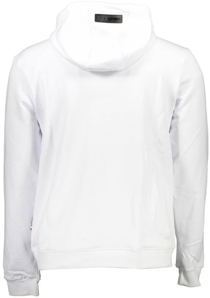 Plein Sport "Bianco Cotton Men Sweatshirt" Wit