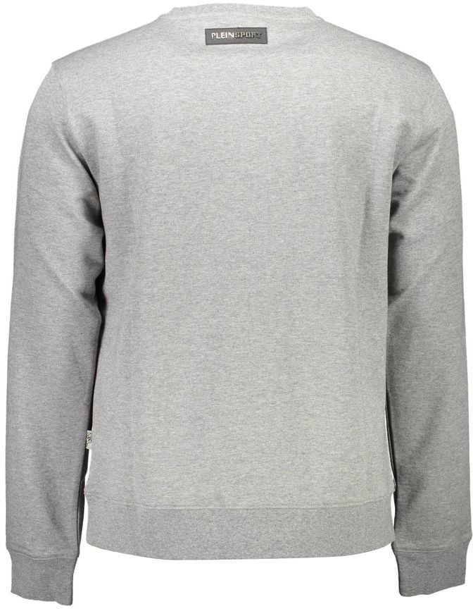 Plein Sport Grigio Cotton Men Sweatshirt Blauw