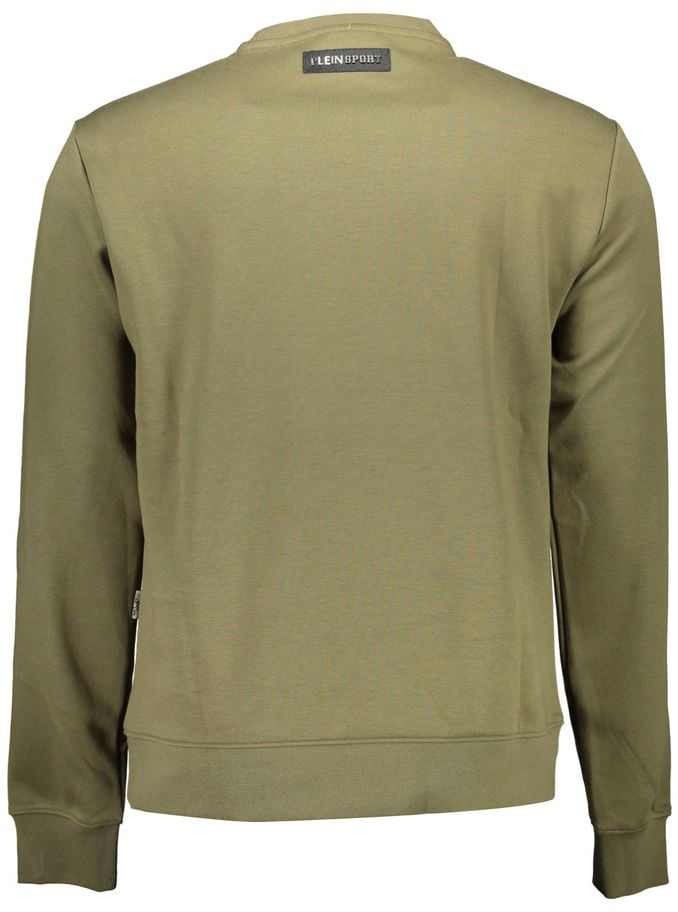 Plein Sport Verde Cotton Men Sweatshirt Zwart