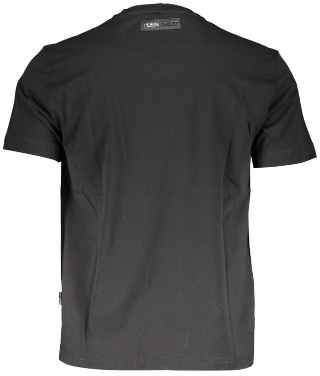 Plein Sport Black Cotton Men T-Shirt Zwart