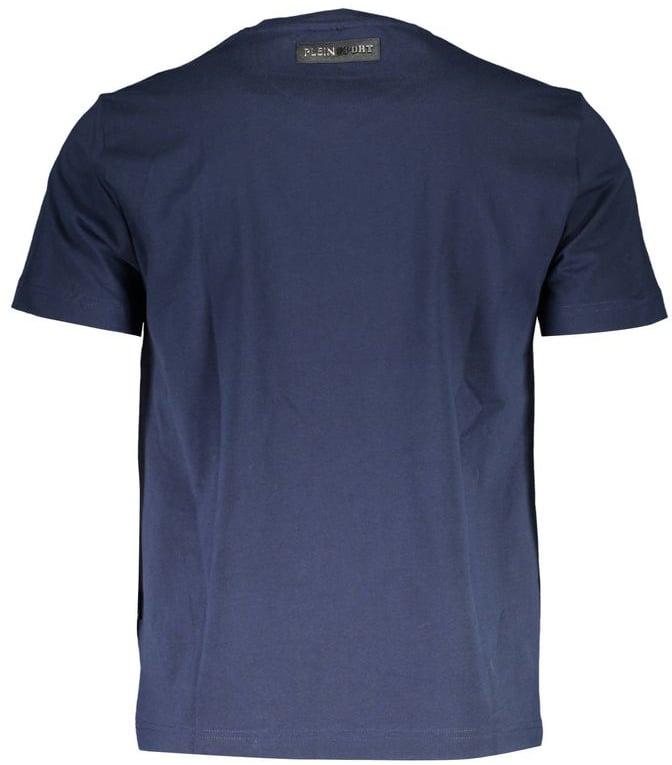 Plein Sport Blue Cotton Men's T-Shirt Blauw