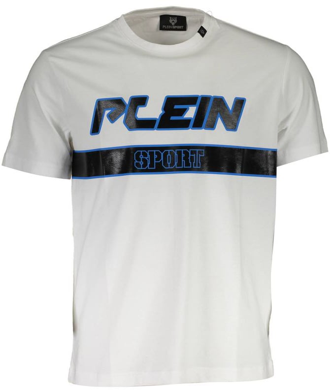 Plein Sport White Cotton Men's T-Shirt Wit