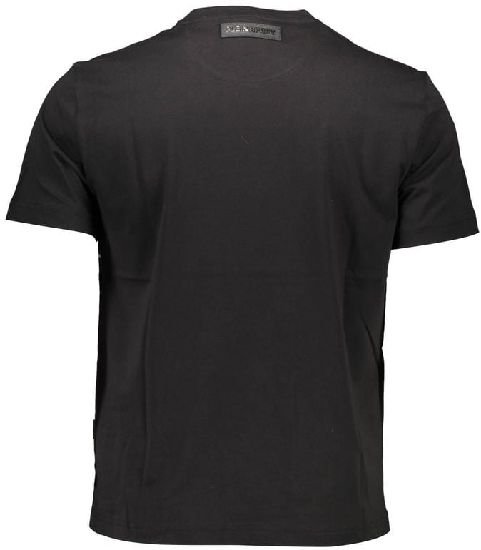 Plein Sport Black Cotton Men's T-Shirt Zwart