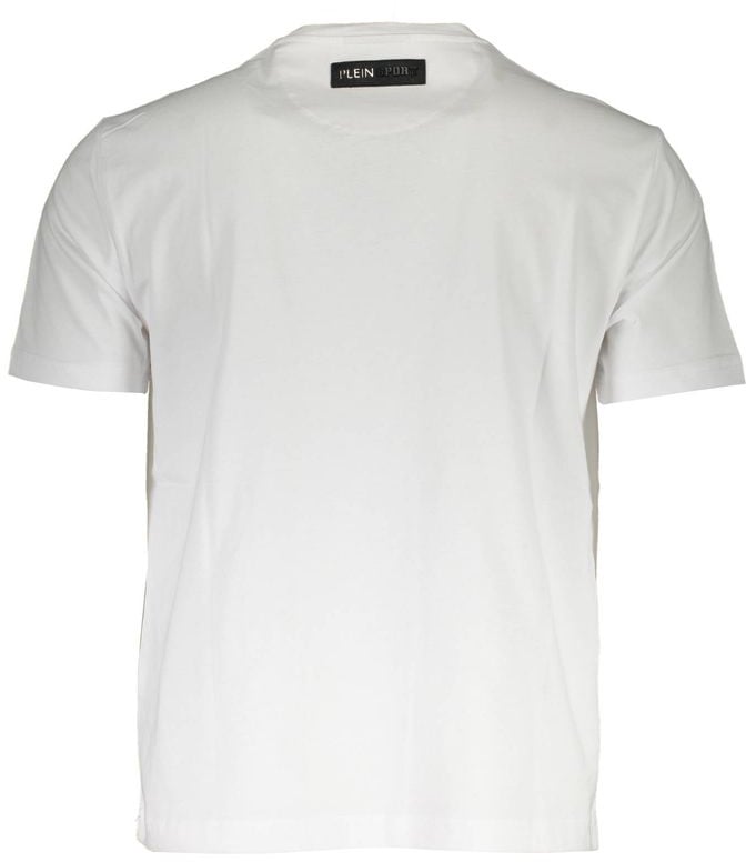 Plein Sport White Cotton Men's T-Shirt Wit
