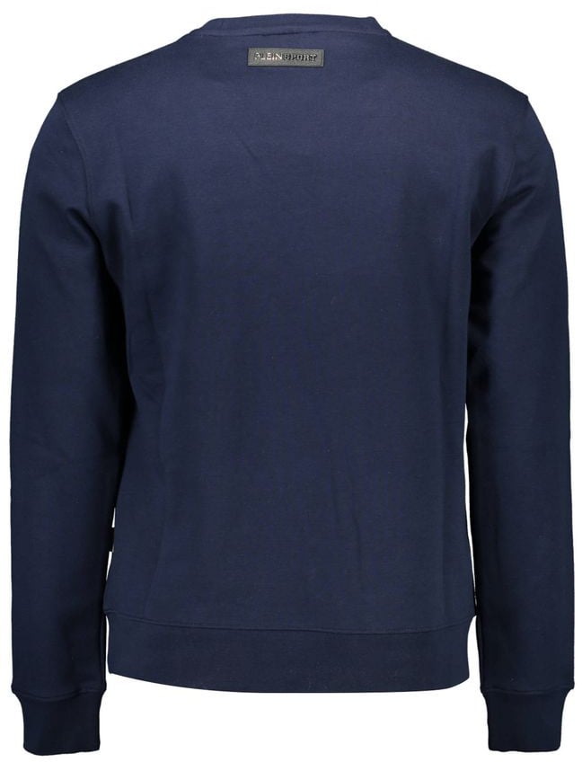 Plein Sport Blue Cotton Men's Sweatshirt Blauw