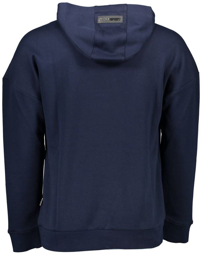 Plein Sport Blue Cotton Men's Sweatshirt Blauw